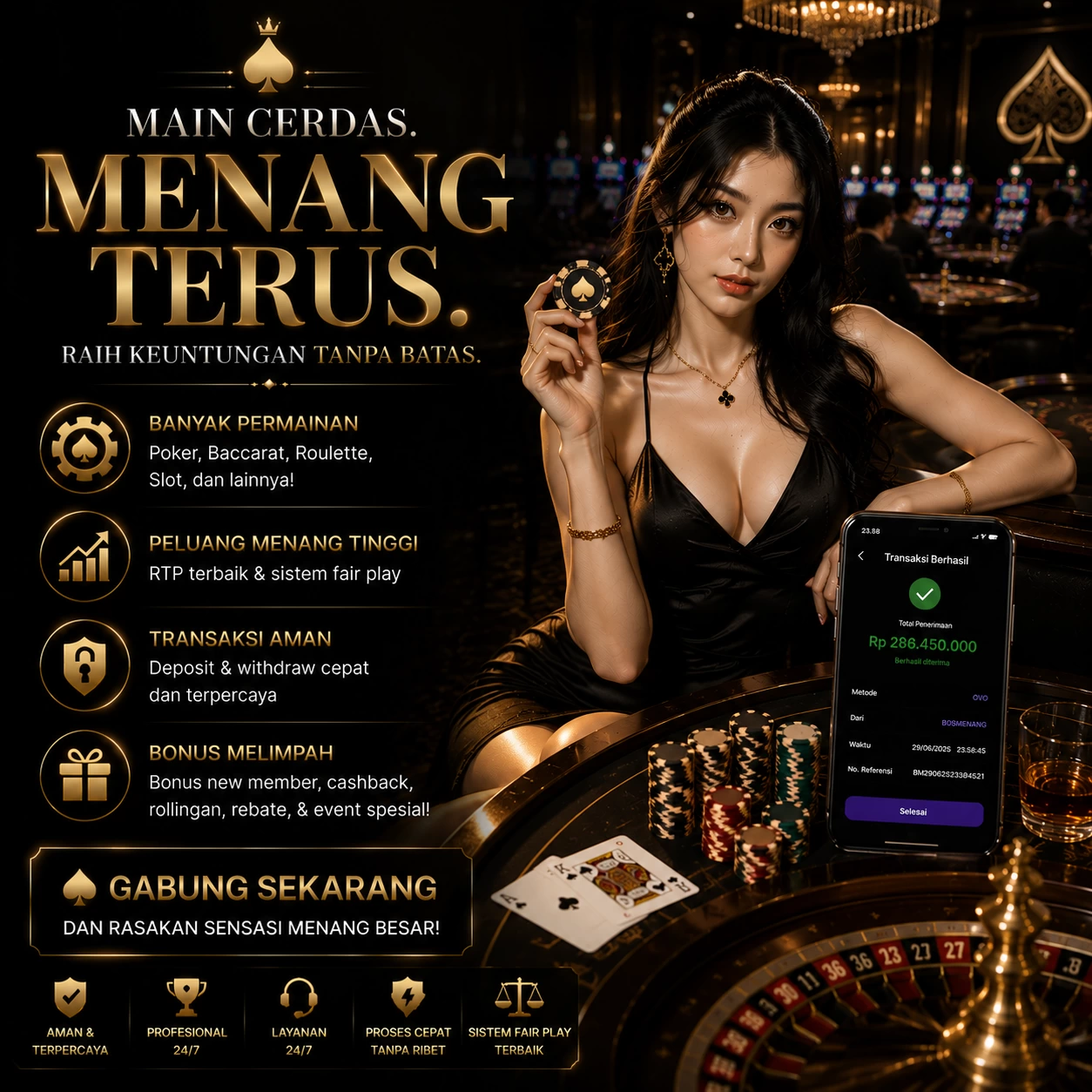 Imagem promocional da luckslot mostrando a plataforma e suas vantagens
